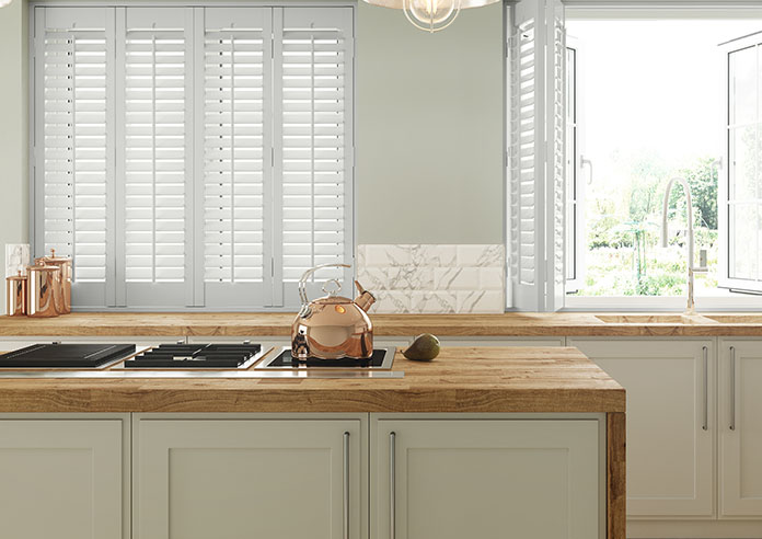 Bromley, Dove Grey - Full Height Plantation Shutter - Image 3